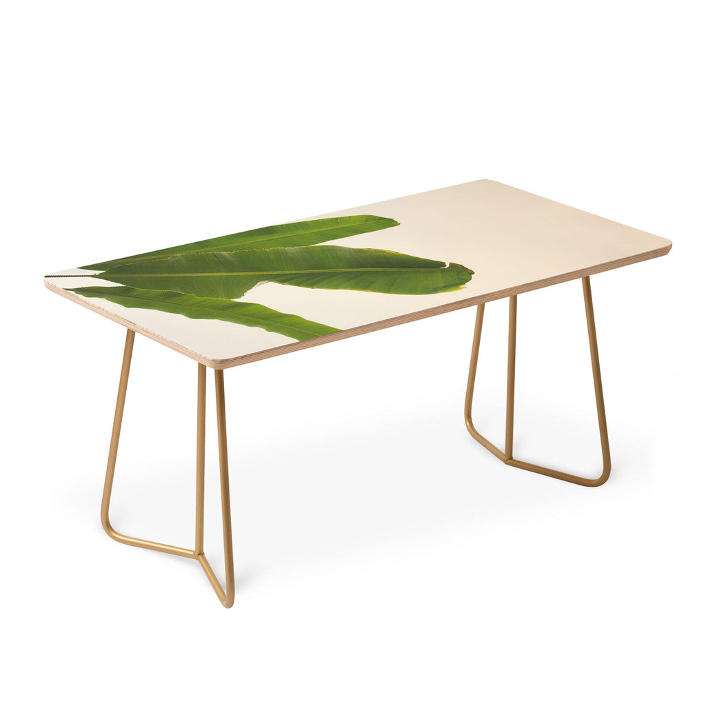 Catherine McDonald Tropical Banana Leaves Coffee Table