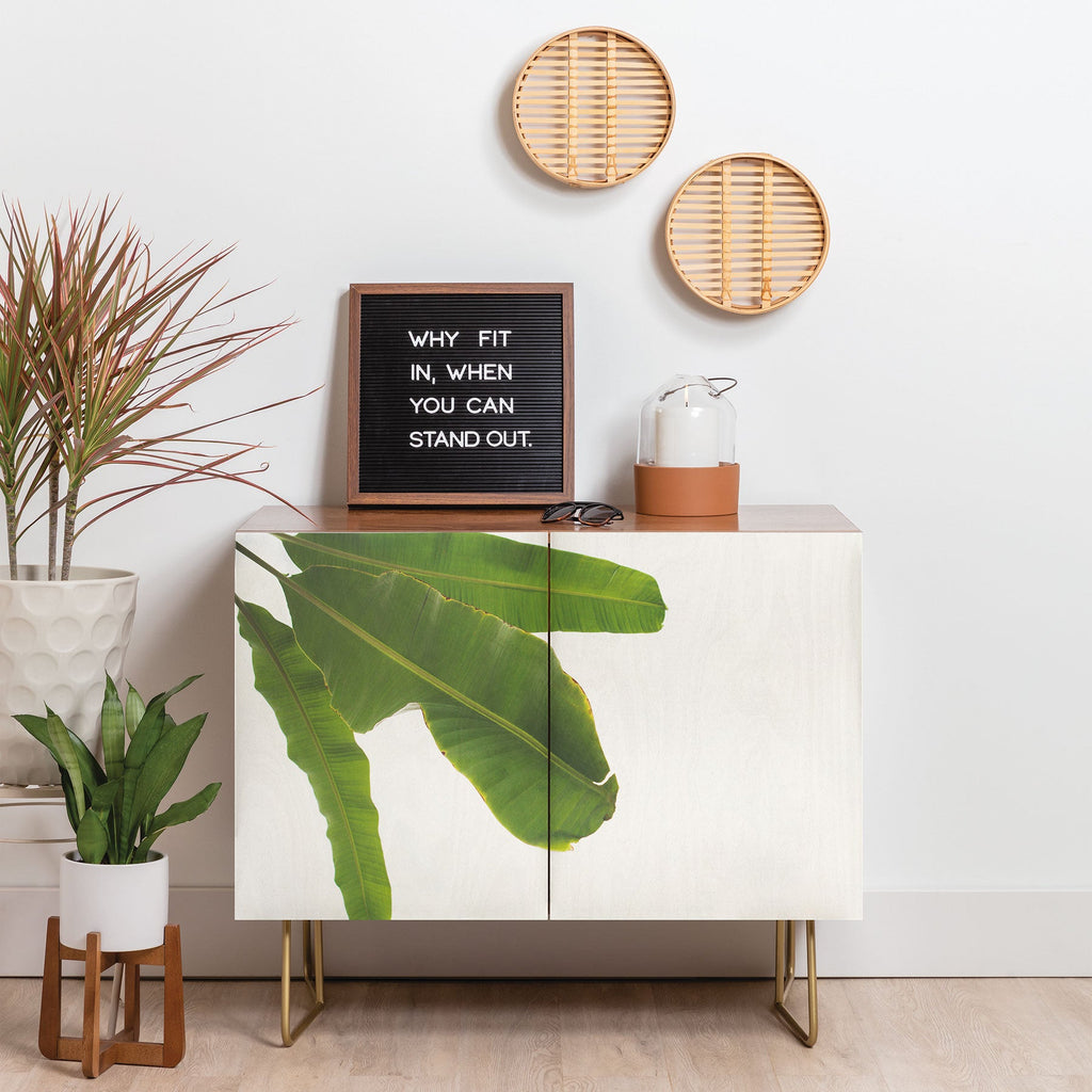 Catherine McDonald Tropical Banana Leaves Credenza