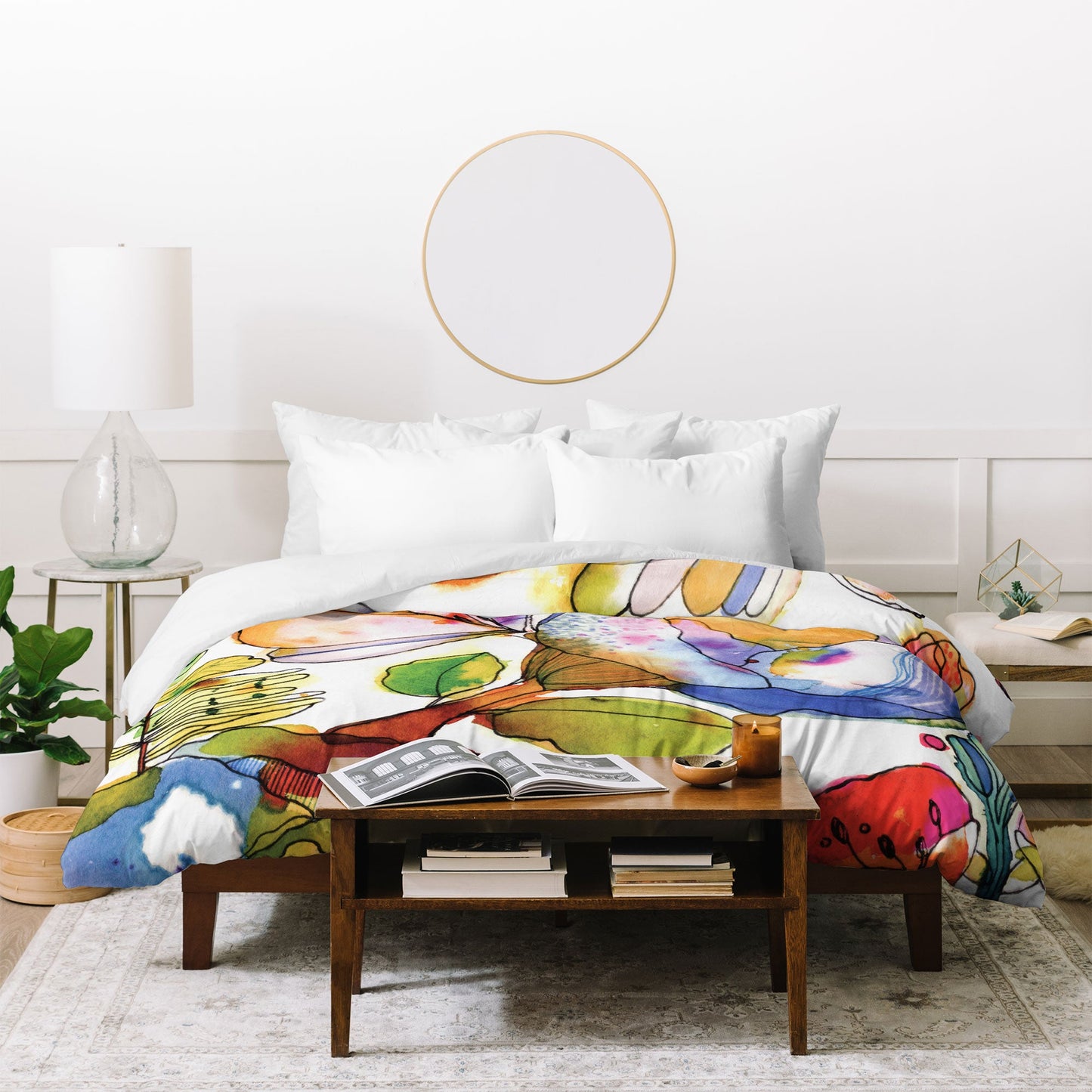 CayenaBlanca Blossom Pastel Duvet Cover