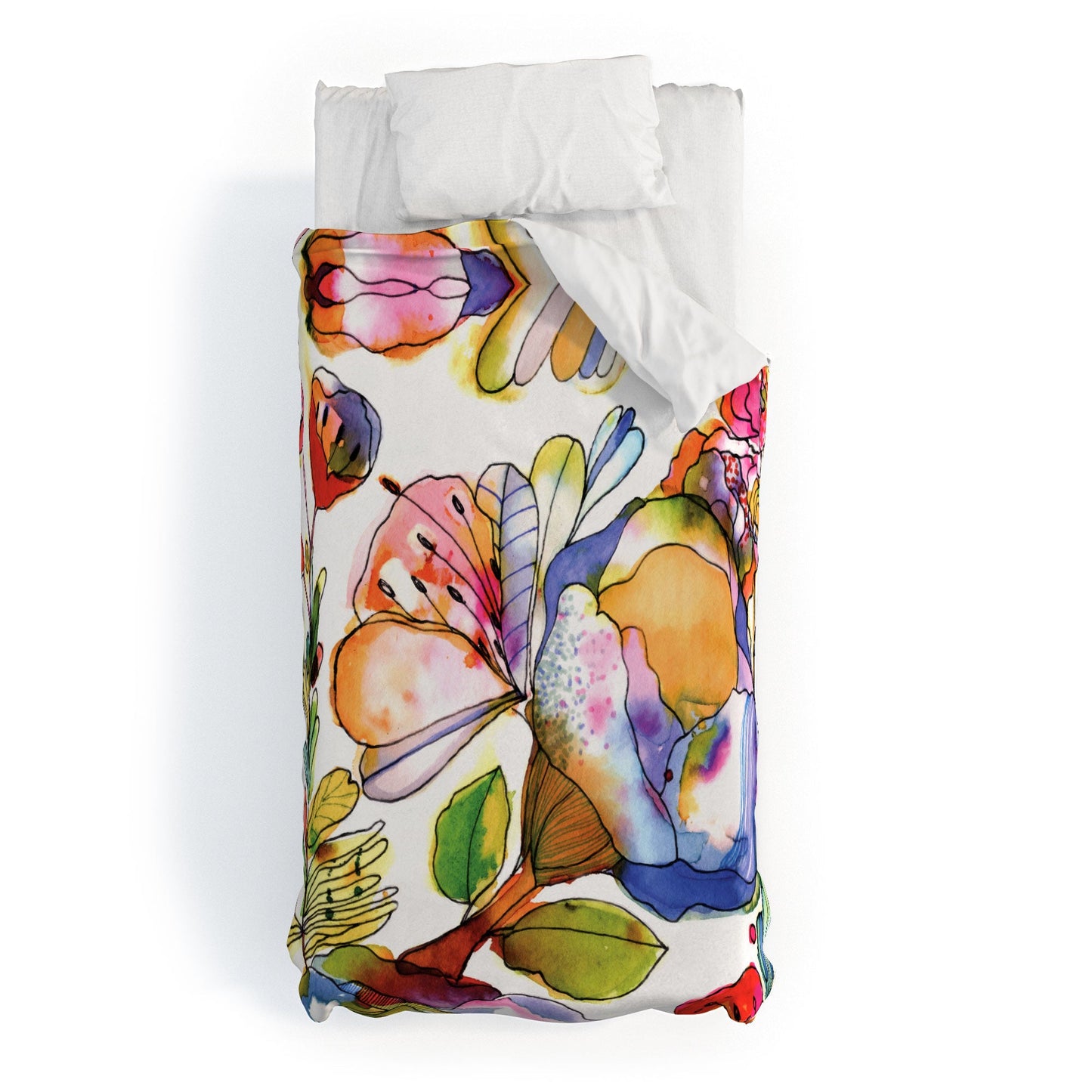 CayenaBlanca Blossom Pastel Duvet Cover