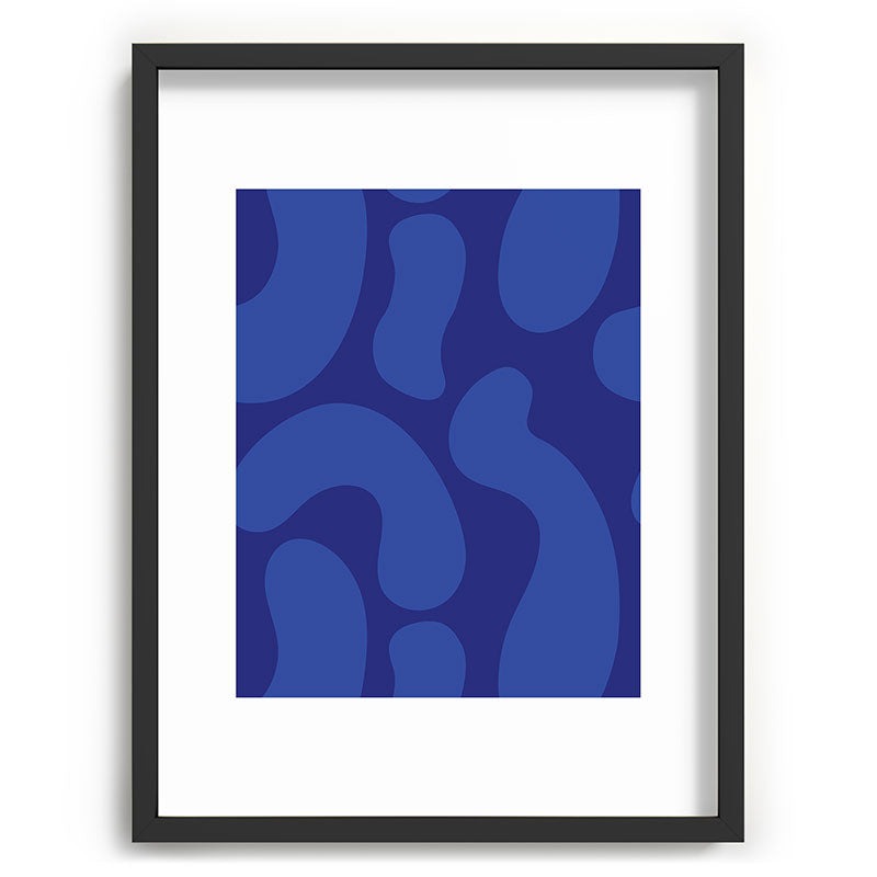 Camilla Foss Blue Pebble Recessed Framing Rectangle