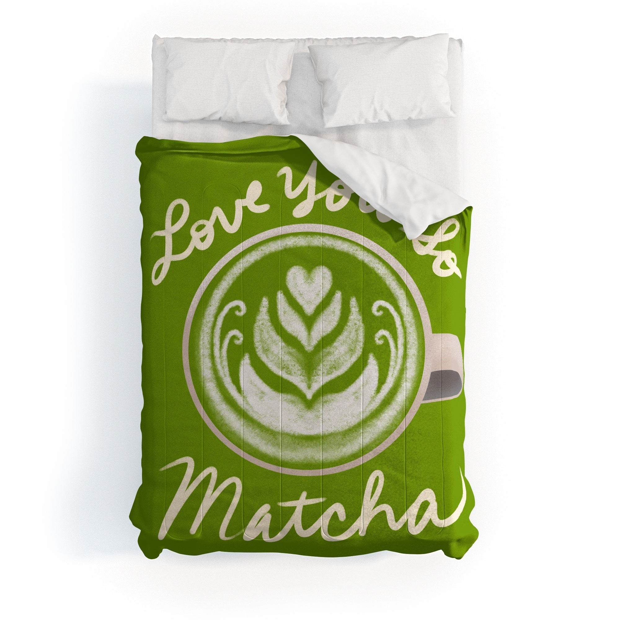 Design by Spark Love You So Matcha Comforter