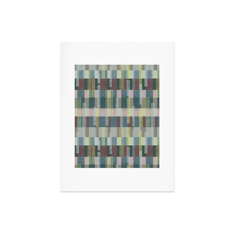 Marta Barragan Camarasa Dynamic Linear Blocks Art Print