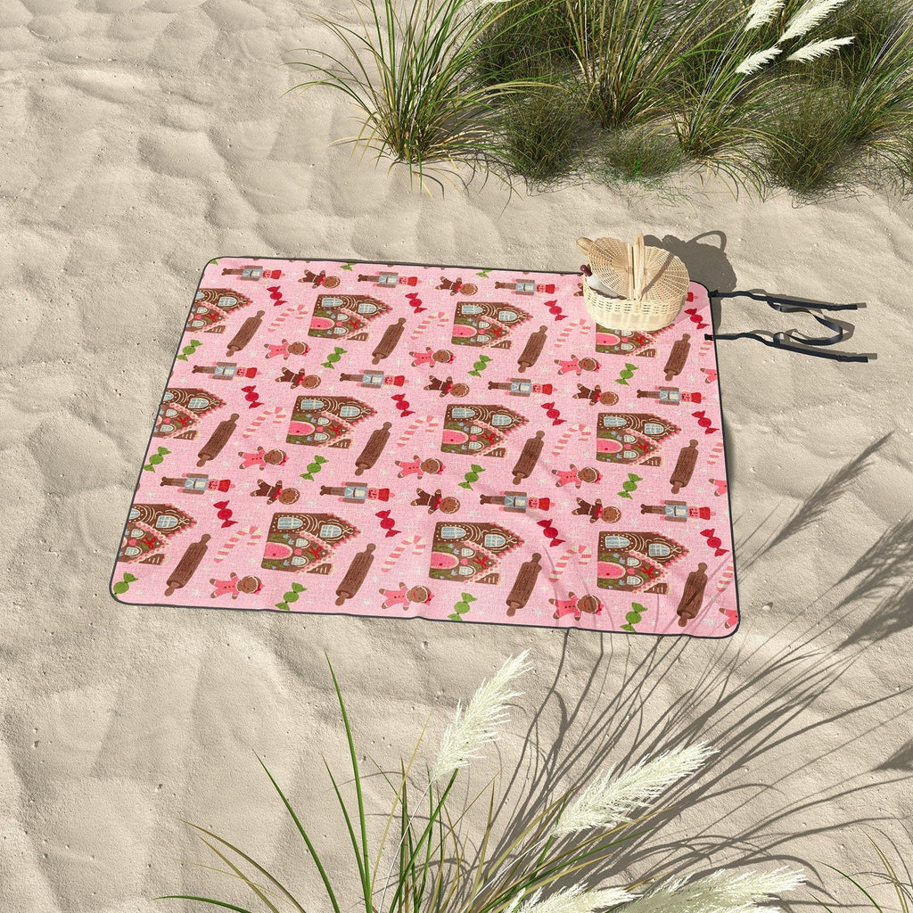 carriecantwell Sweet Christmas Holidays Picnic Blanket