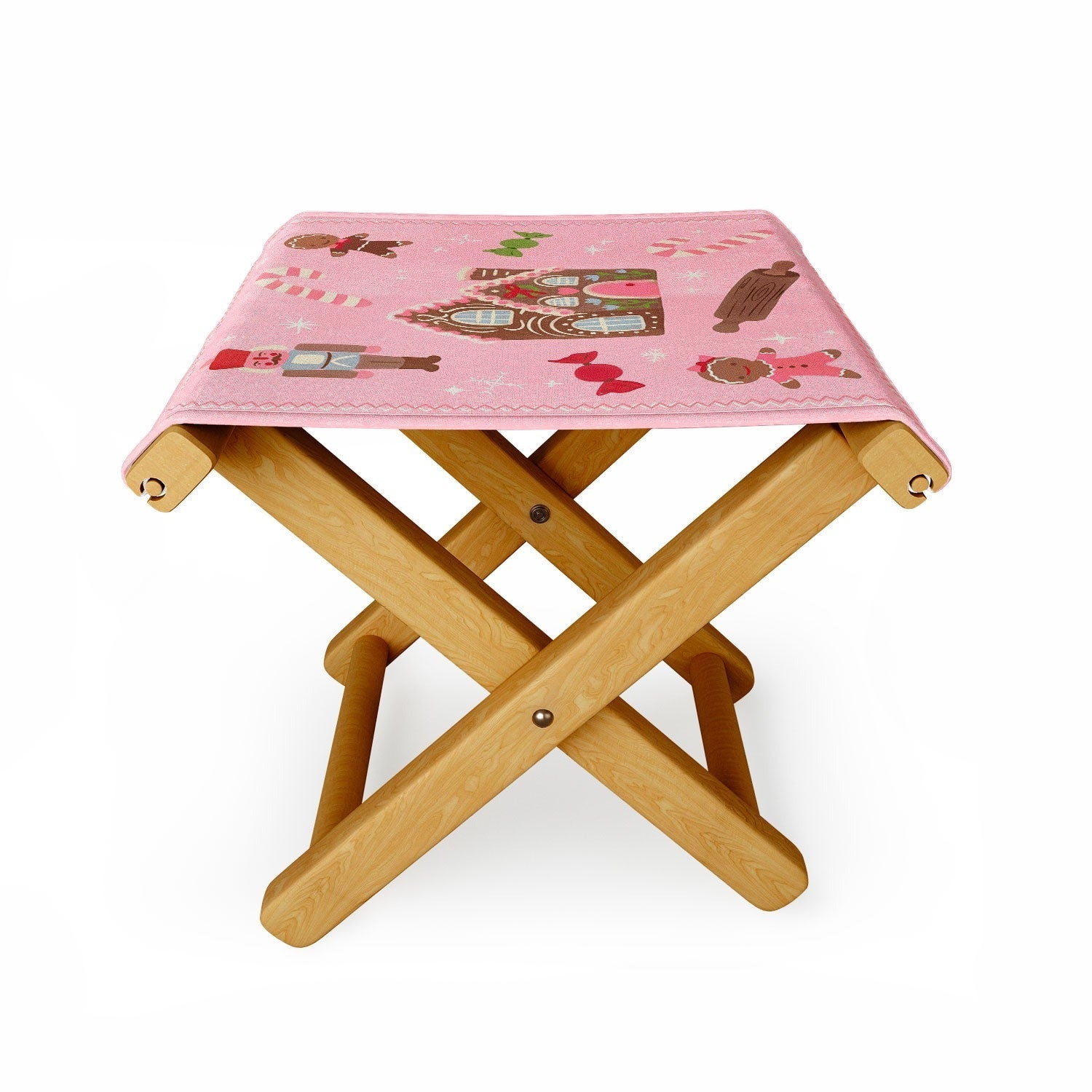 carriecantwell Sweet Christmas Holidays Folding Stool