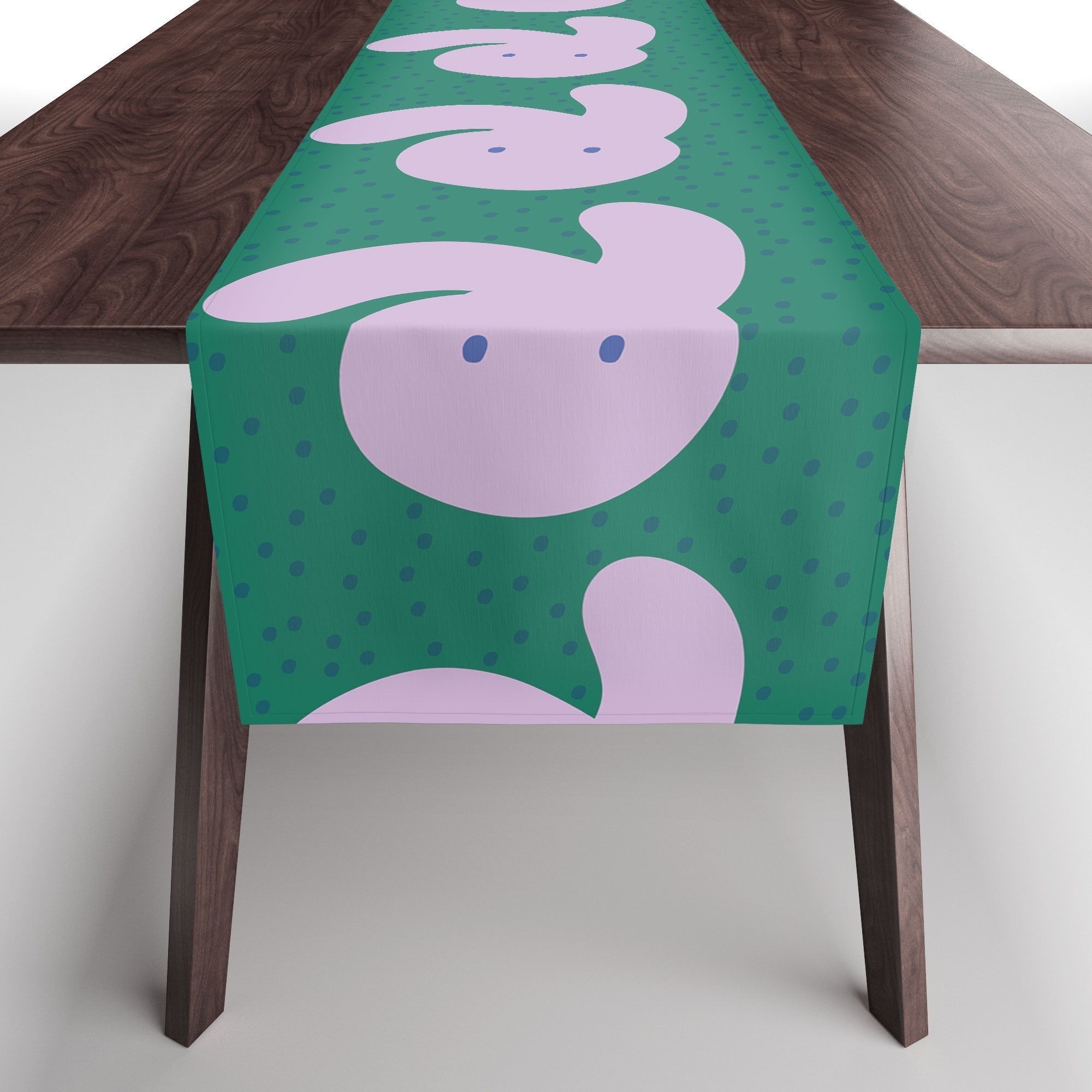 Camilla Foss Pebbles and Rabbit Table Runner
