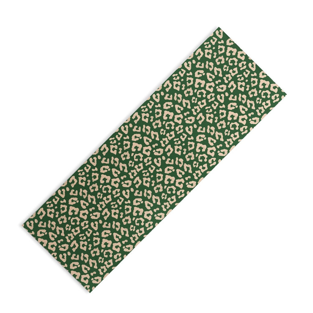 Avenie BR Cheetah Print In Green Yoga Mat