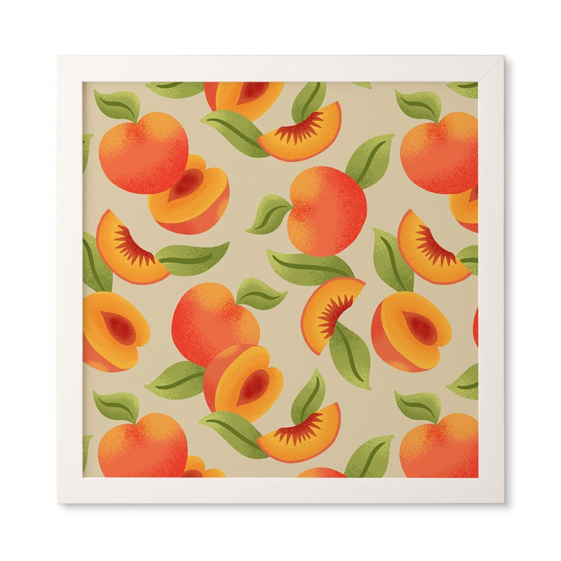 Jessica Molina Peach Pattern Framed Wall Art