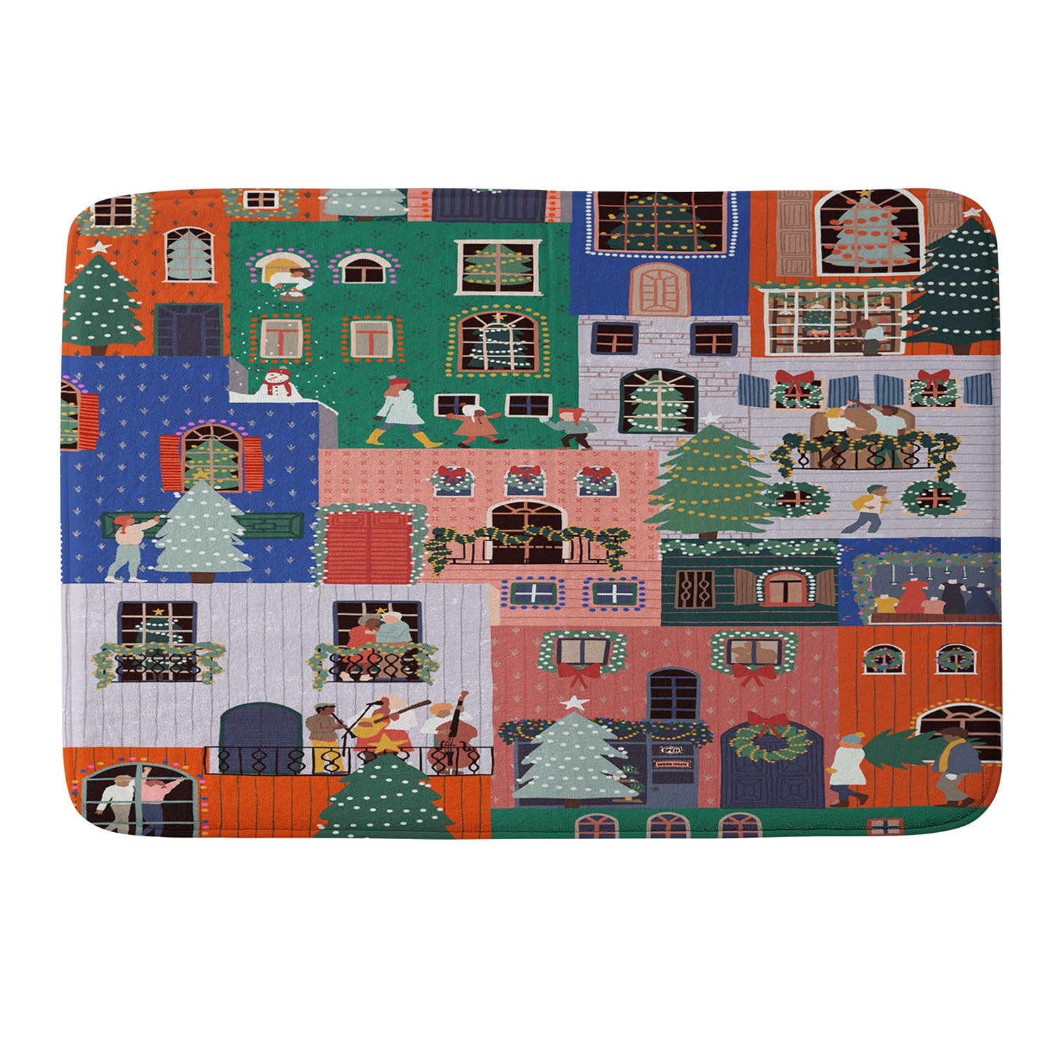 Ceyda Alasar We are ONE Merry Everything Memory Foam Bath Mat