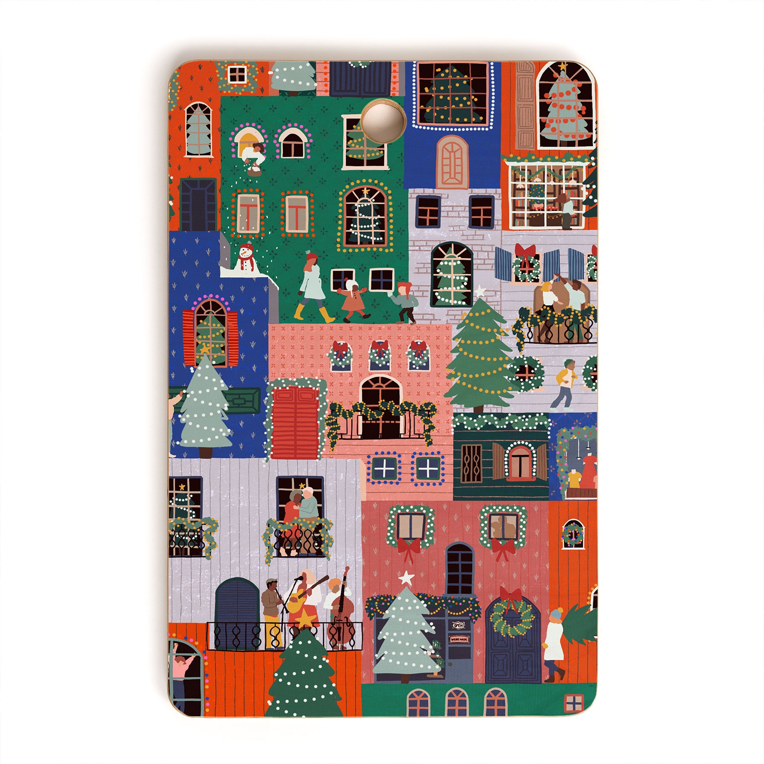 Ceyda Alasar We are ONE Merry Everything Cutting Board Rectangle