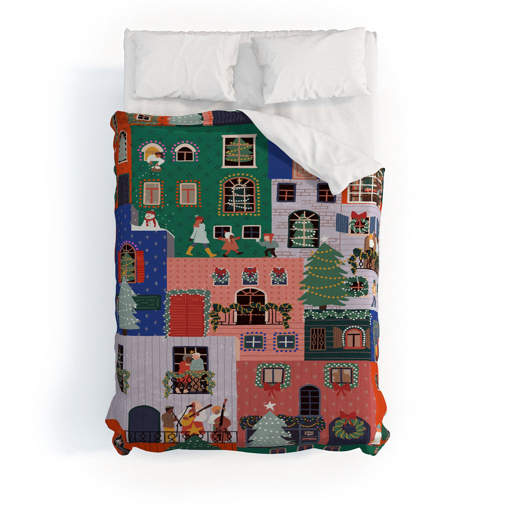 Ceyda Alasar We are ONE Merry Everything Duvet Cover