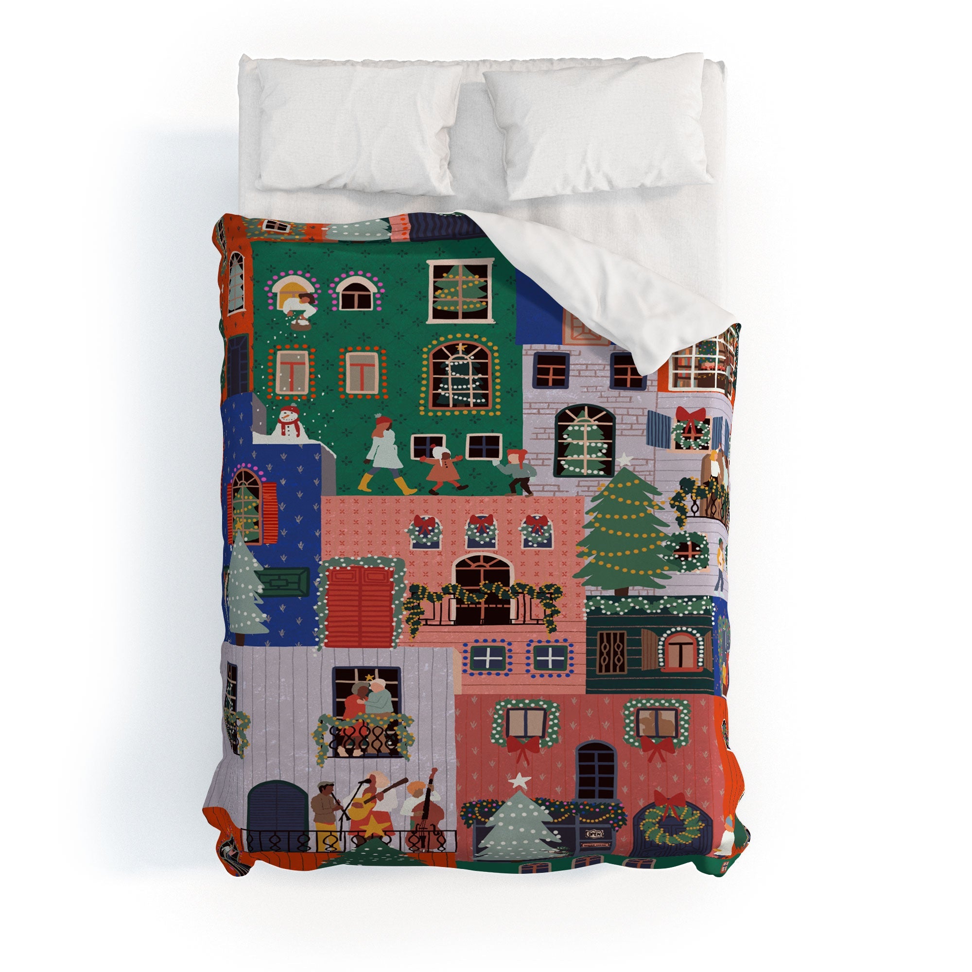 Ceyda Alasar We are ONE Merry Everything Duvet Cover