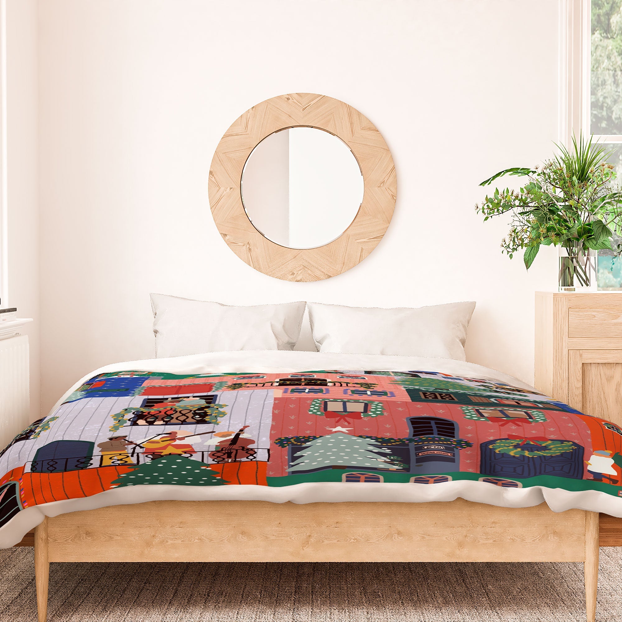 Ceyda Alasar We are ONE Merry Everything Duvet Cover