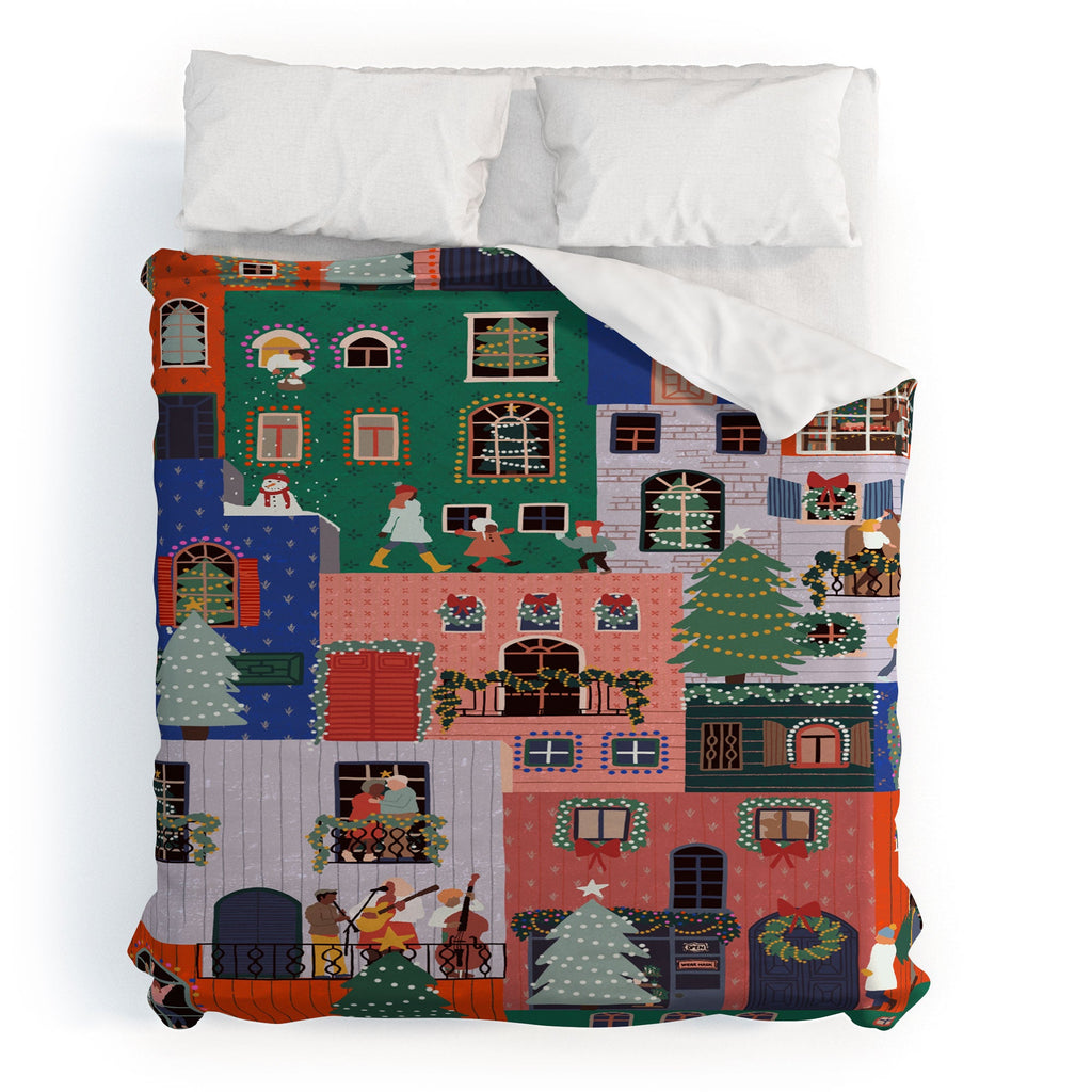 Ceyda Alasar We are ONE Merry Everything Duvet Cover