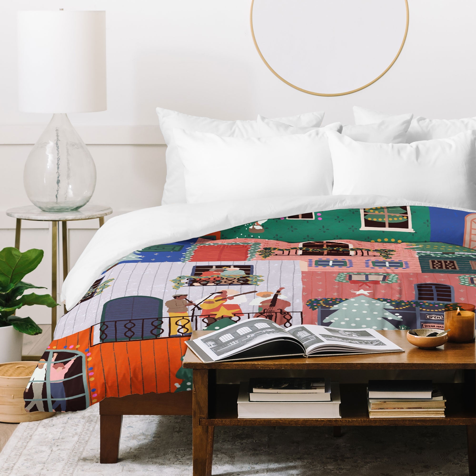 Ceyda Alasar We are ONE Merry Everything Duvet Cover