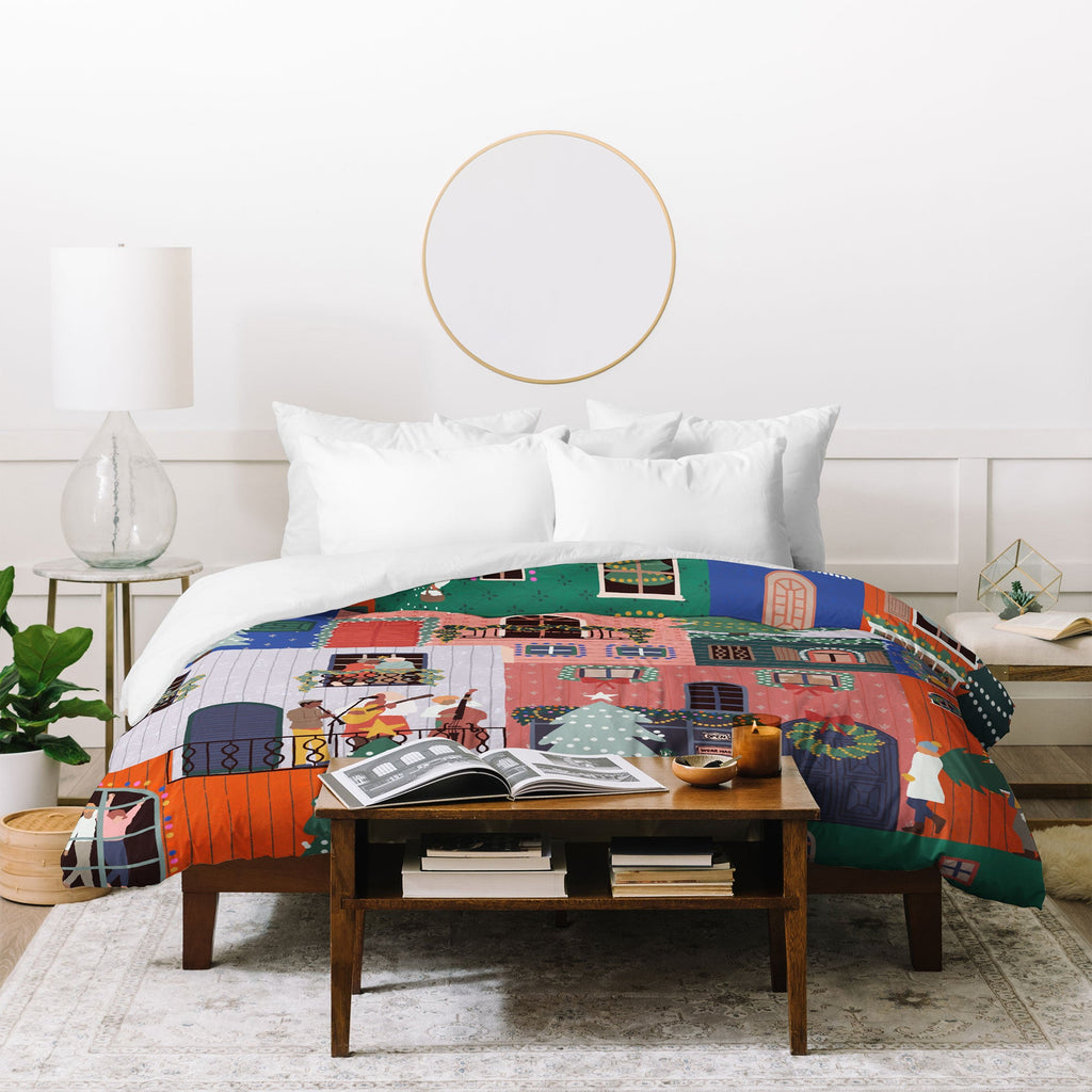 Ceyda Alasar We are ONE Merry Everything Duvet Cover