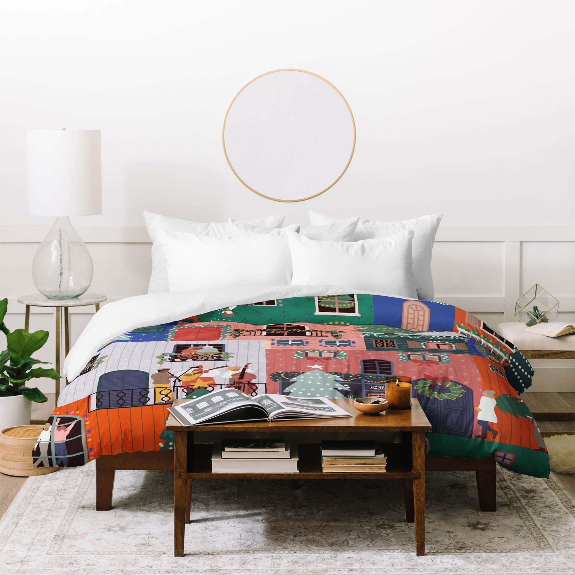 Ceyda Alasar We are ONE Merry Everything Duvet Cover
