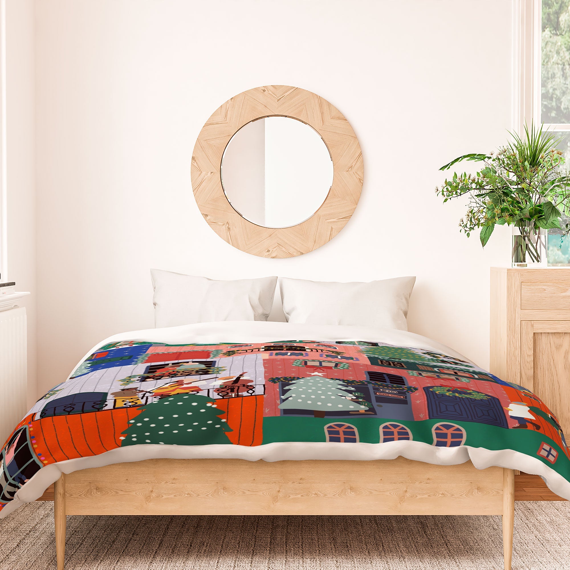 Ceyda Alasar We are ONE Merry Everything Duvet Cover