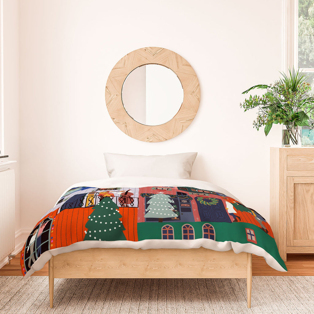 Ceyda Alasar We are ONE Merry Everything Duvet Cover