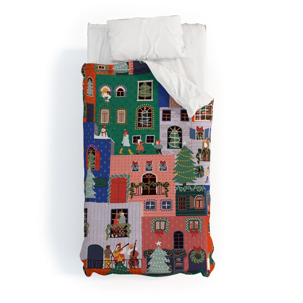 Ceyda Alasar We are ONE Merry Everything Duvet Cover