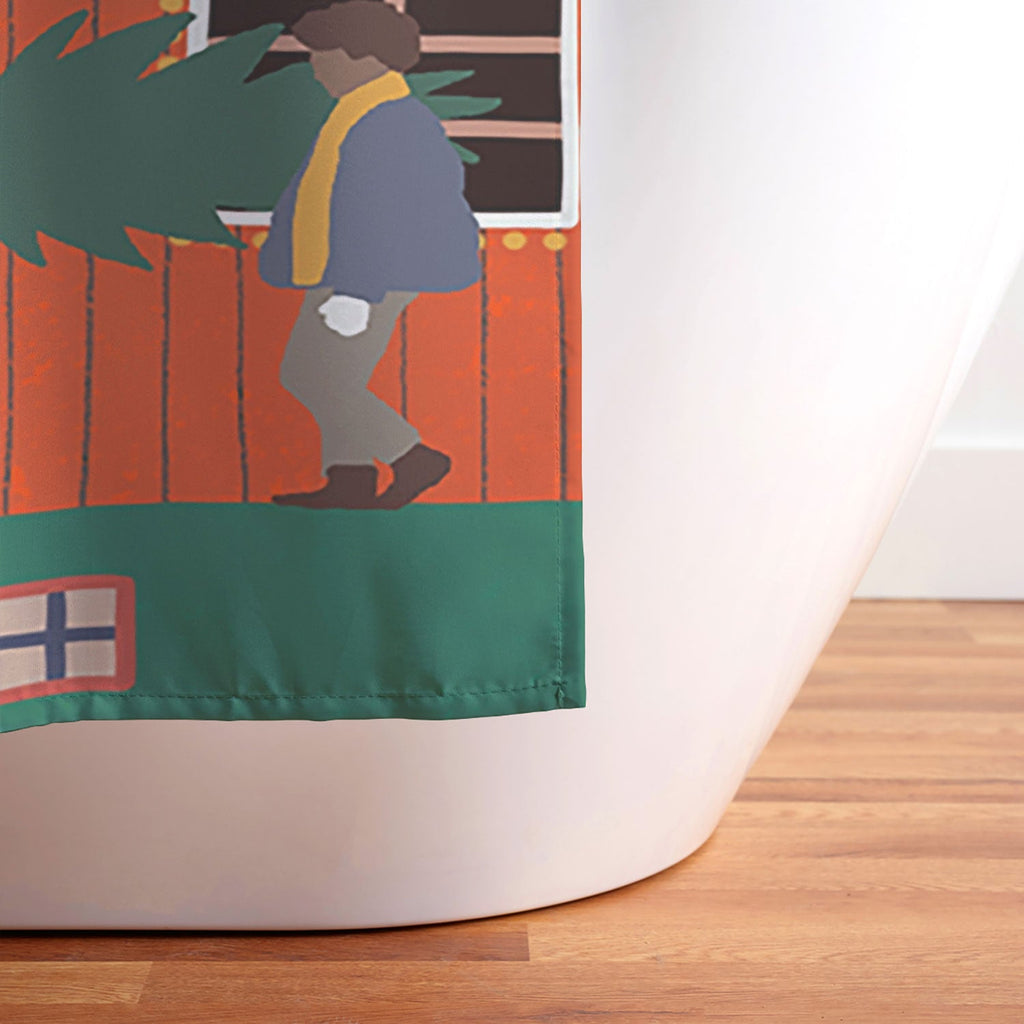 Ceyda Alasar We are ONE Merry Everything Shower Curtain