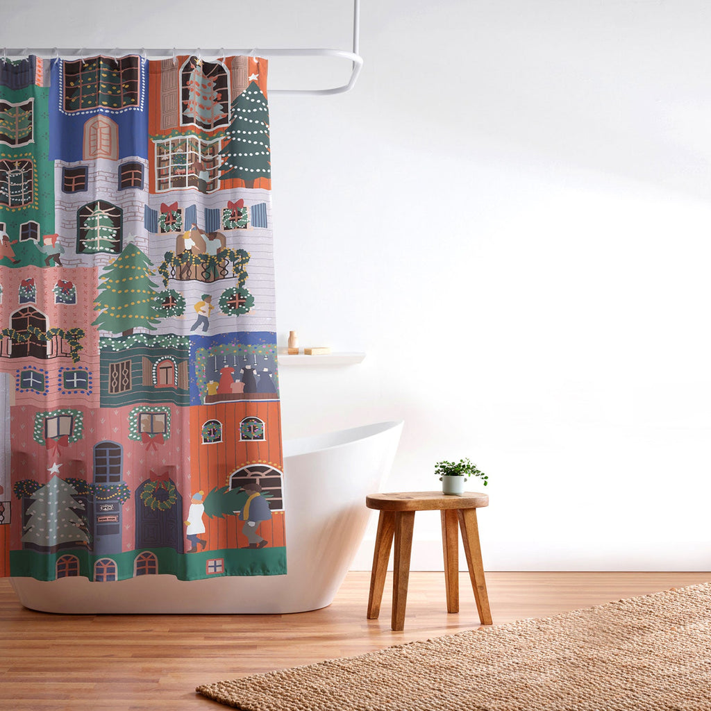Ceyda Alasar We are ONE Merry Everything Shower Curtain