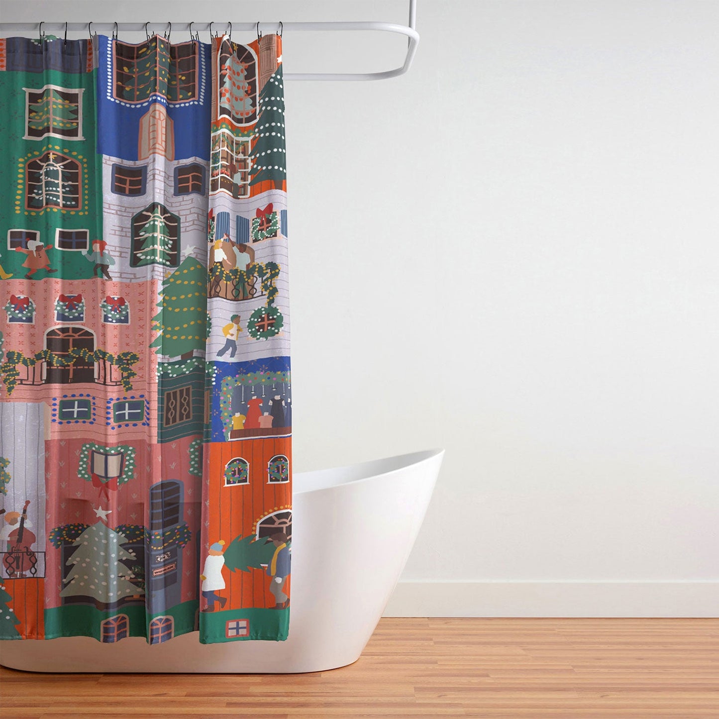 Ceyda Alasar We are ONE Merry Everything Shower Curtain