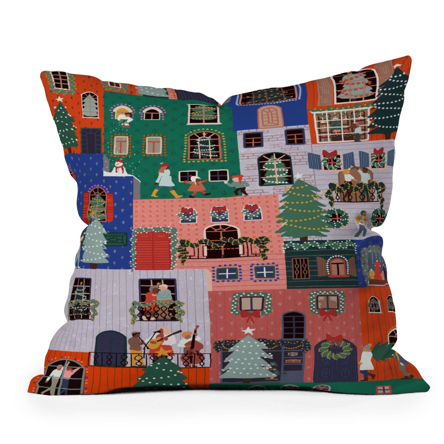 Ceyda Alasar We are ONE Merry Everything Outdoor Throw Pillow