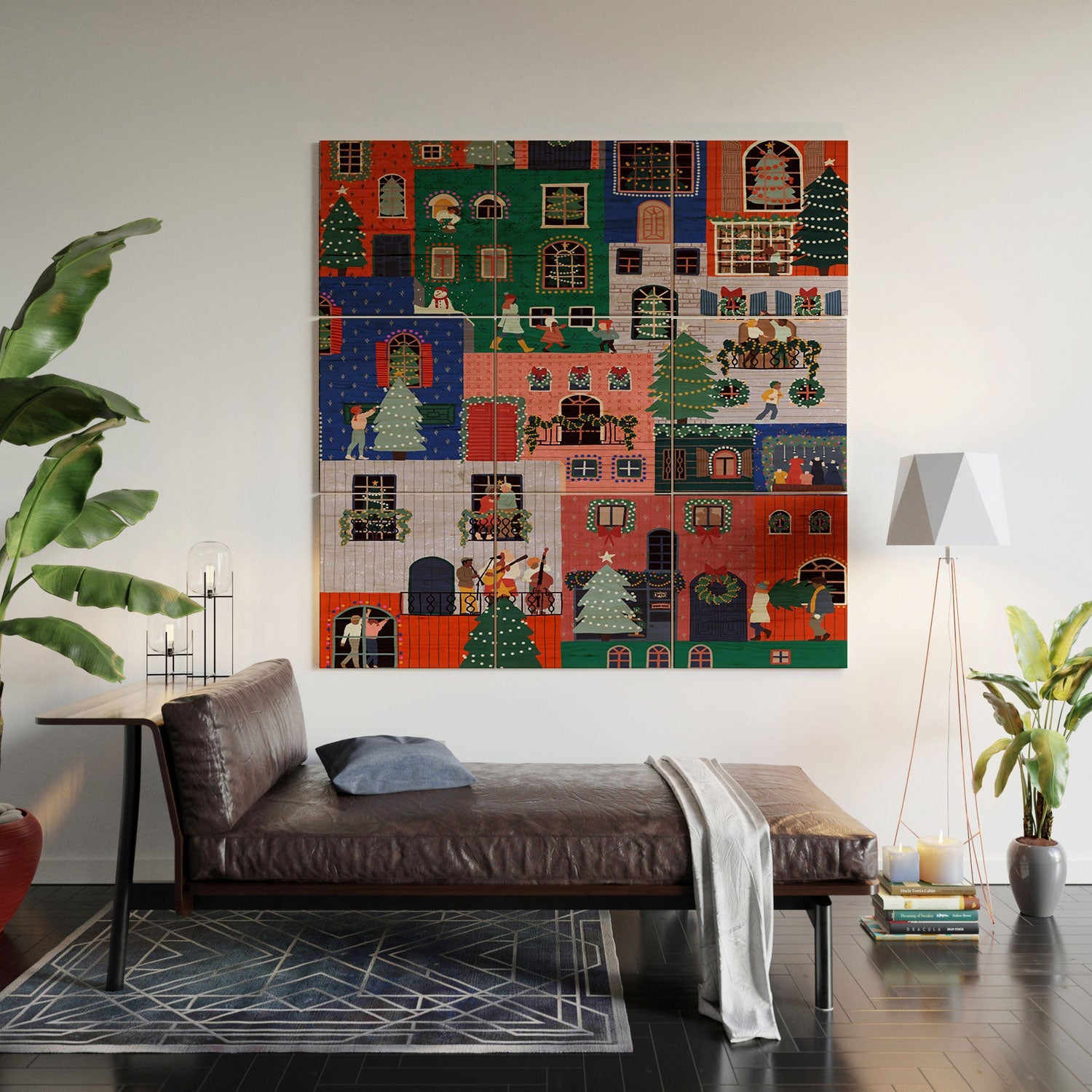 Ceyda Alasar We are ONE Merry Everything Wood Wall Mural