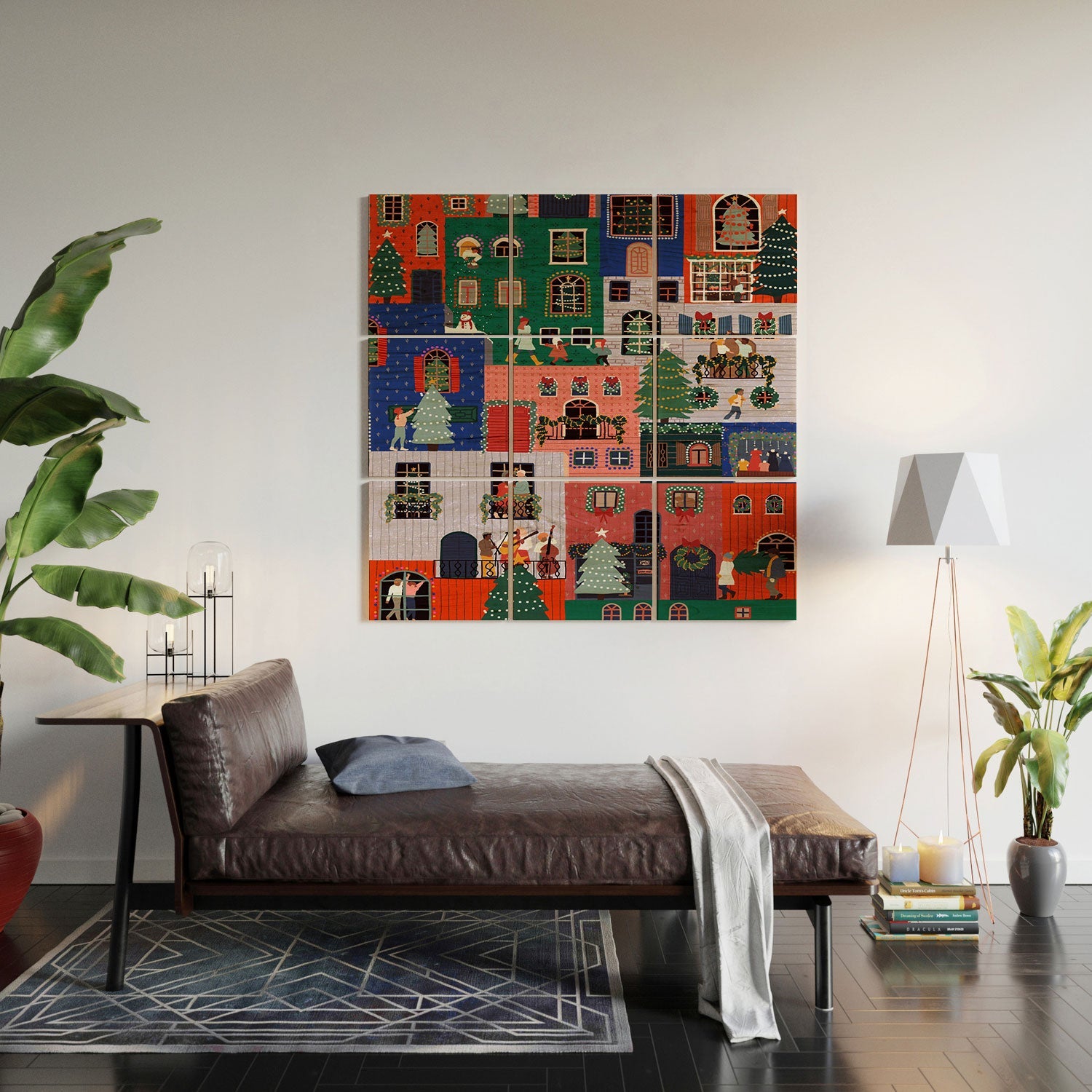 Ceyda Alasar We are ONE Merry Everything Wood Wall Mural