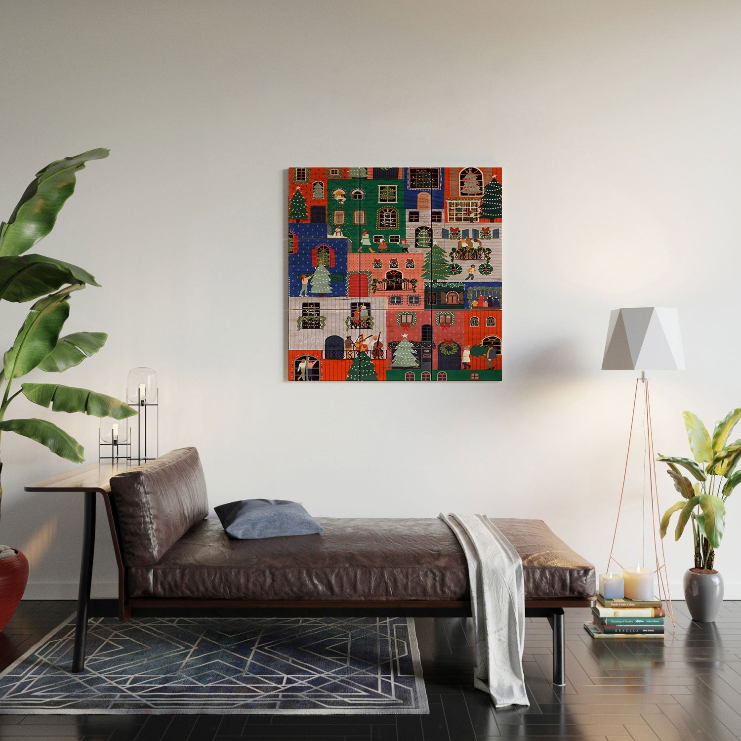 Ceyda Alasar We are ONE Merry Everything Wood Wall Mural