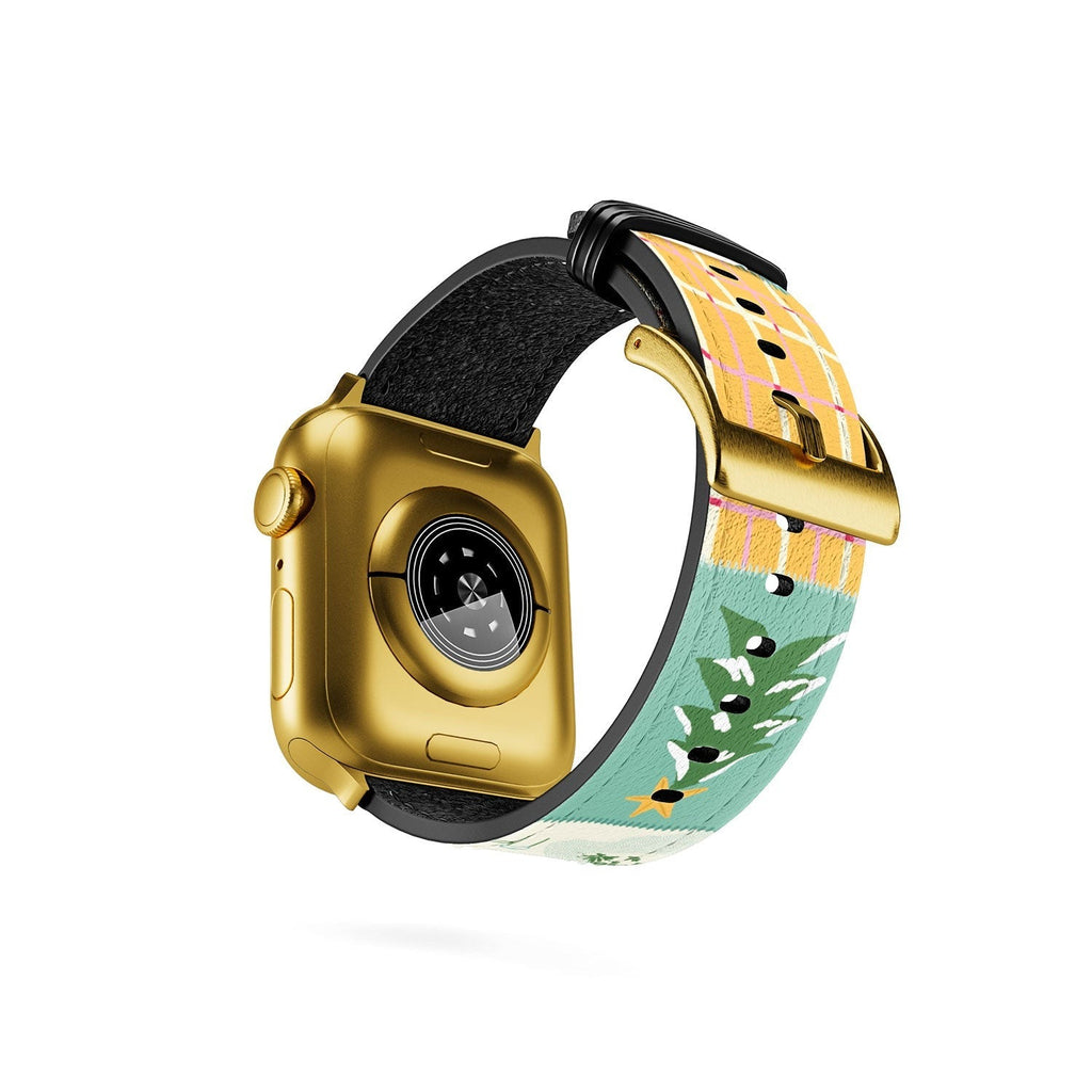 LouBruzzoni Cozy Christmas Patchwork Apple Watch Band