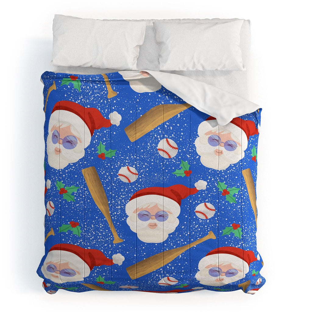Design by Spark Sporty Baseball Santa Comforter