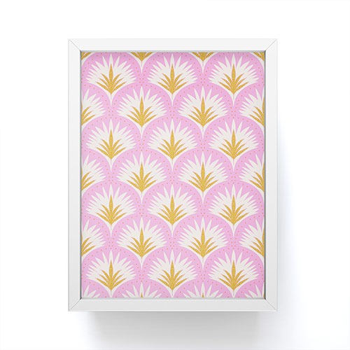 Jennifer Labre Pink Palmetto Framed Mini Art Print