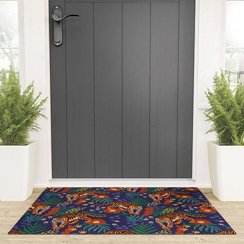 Design by Spark Tiger of the Glorious Jungle Welcome Mat