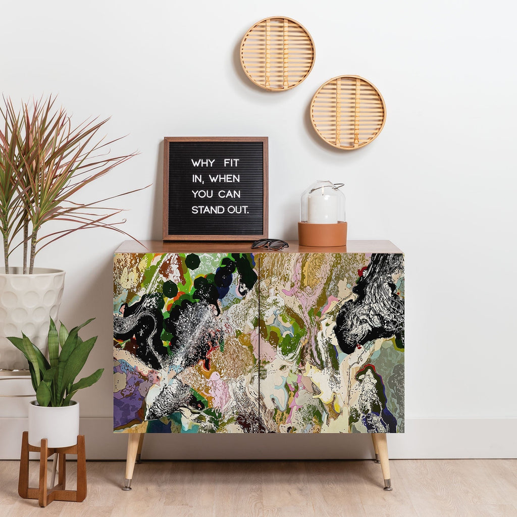 83 Oranges Echoes Beneath the Surface Credenza