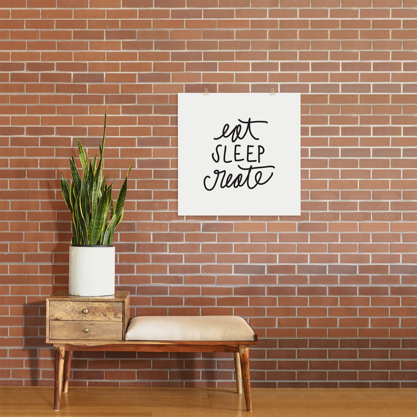 Chelcey Tate Eat Sleep Create Art Print