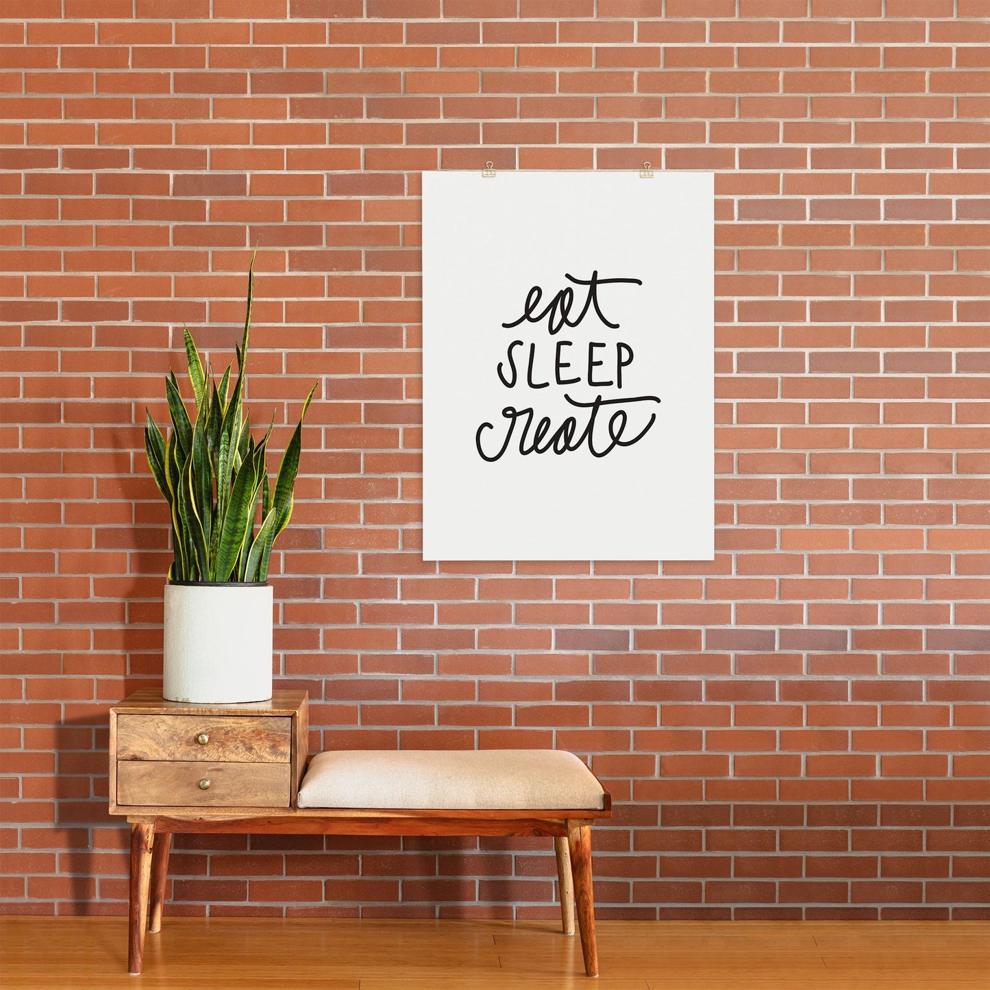 Chelcey Tate Eat Sleep Create Art Print