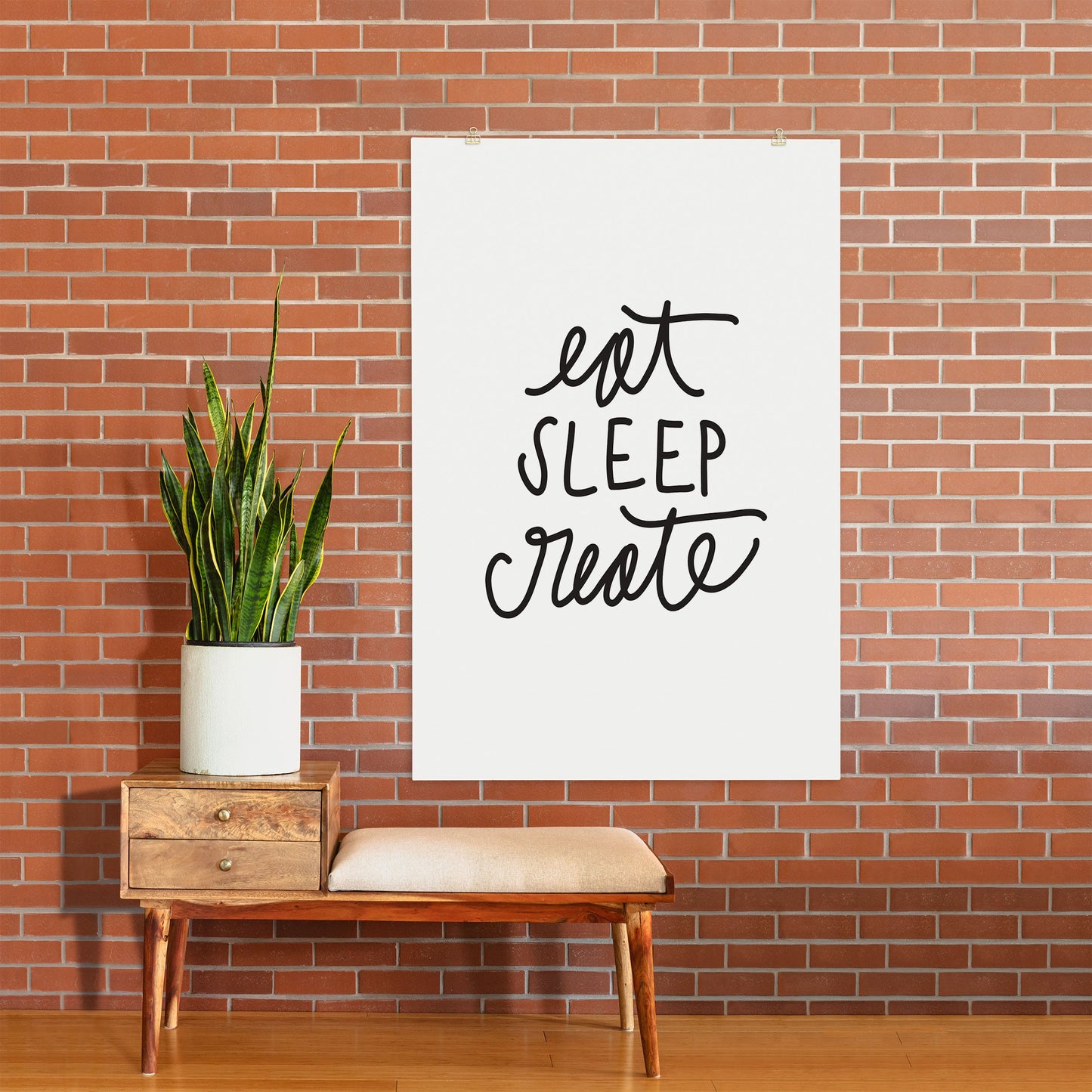 Chelcey Tate Eat Sleep Create Art Print