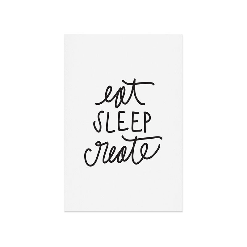 Chelcey Tate Eat Sleep Create Art Print