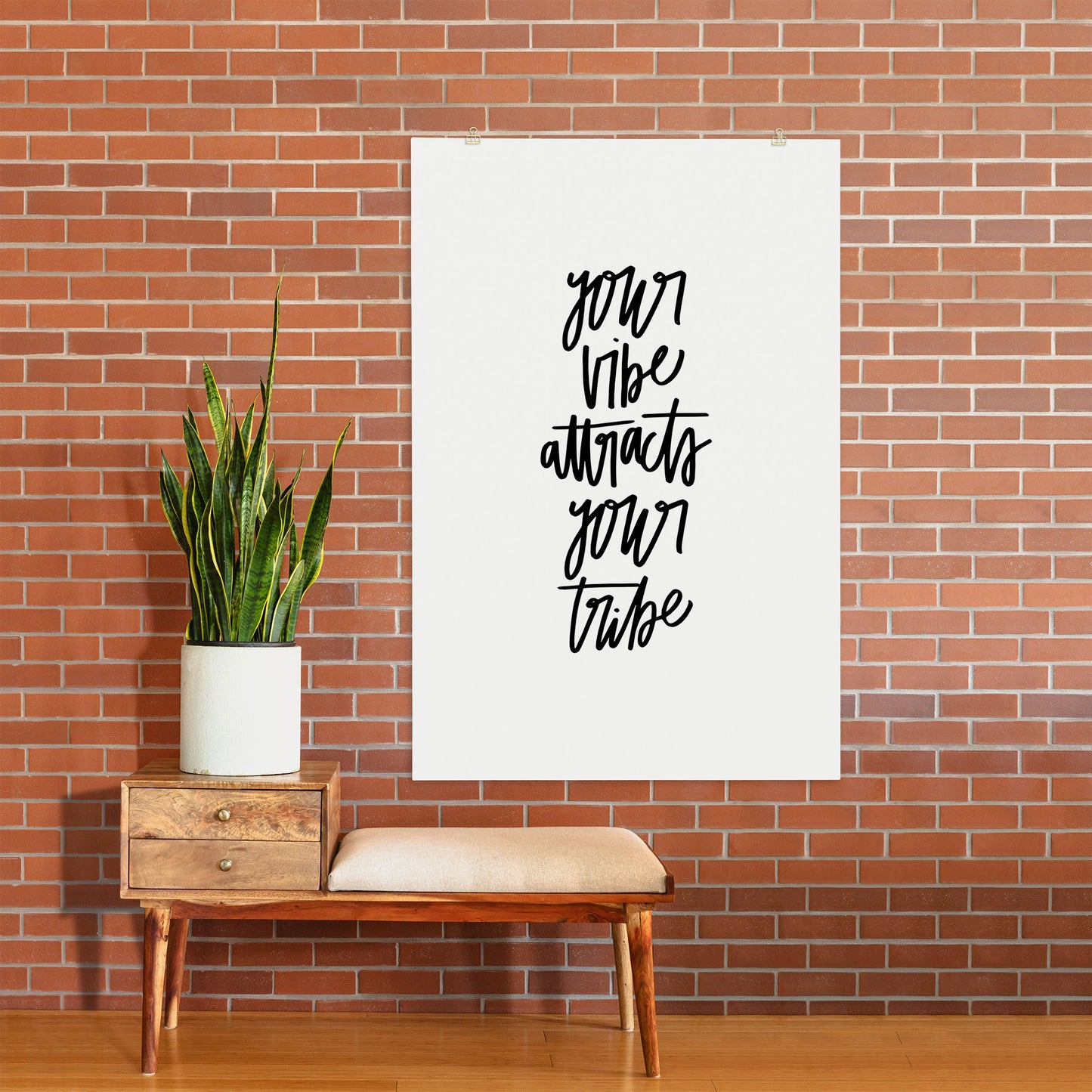 Chelcey Tate Your Vibe Attracts Your Tribe Art Print