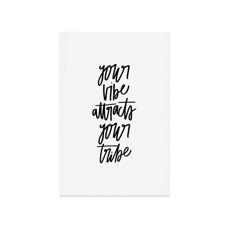 Chelcey Tate Your Vibe Attracts Your Tribe Art Print