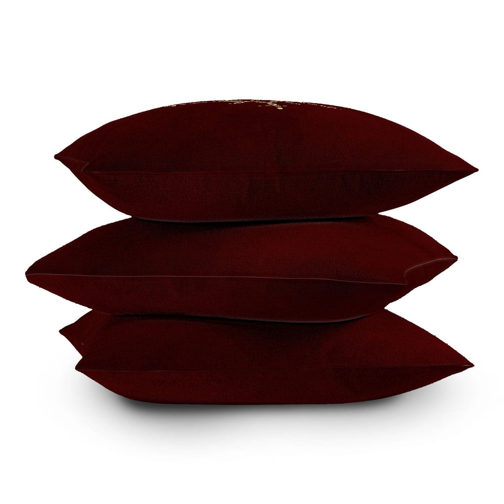Chelsea Victoria Gold Snowflake No 2 Outdoor Throw Pillow