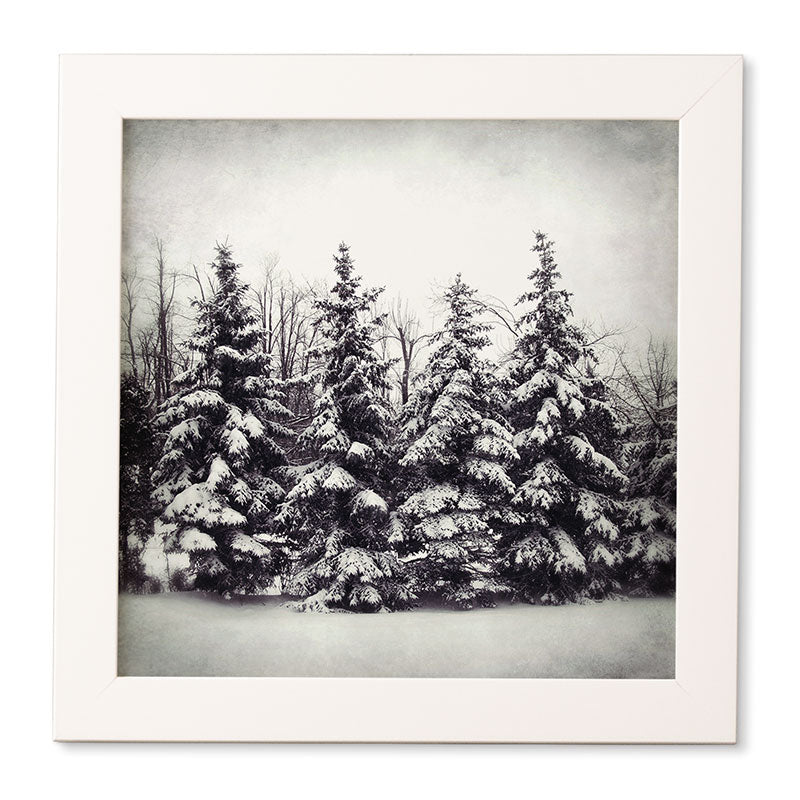 Chelsea Victoria Snow and Pines Framed Wall Art