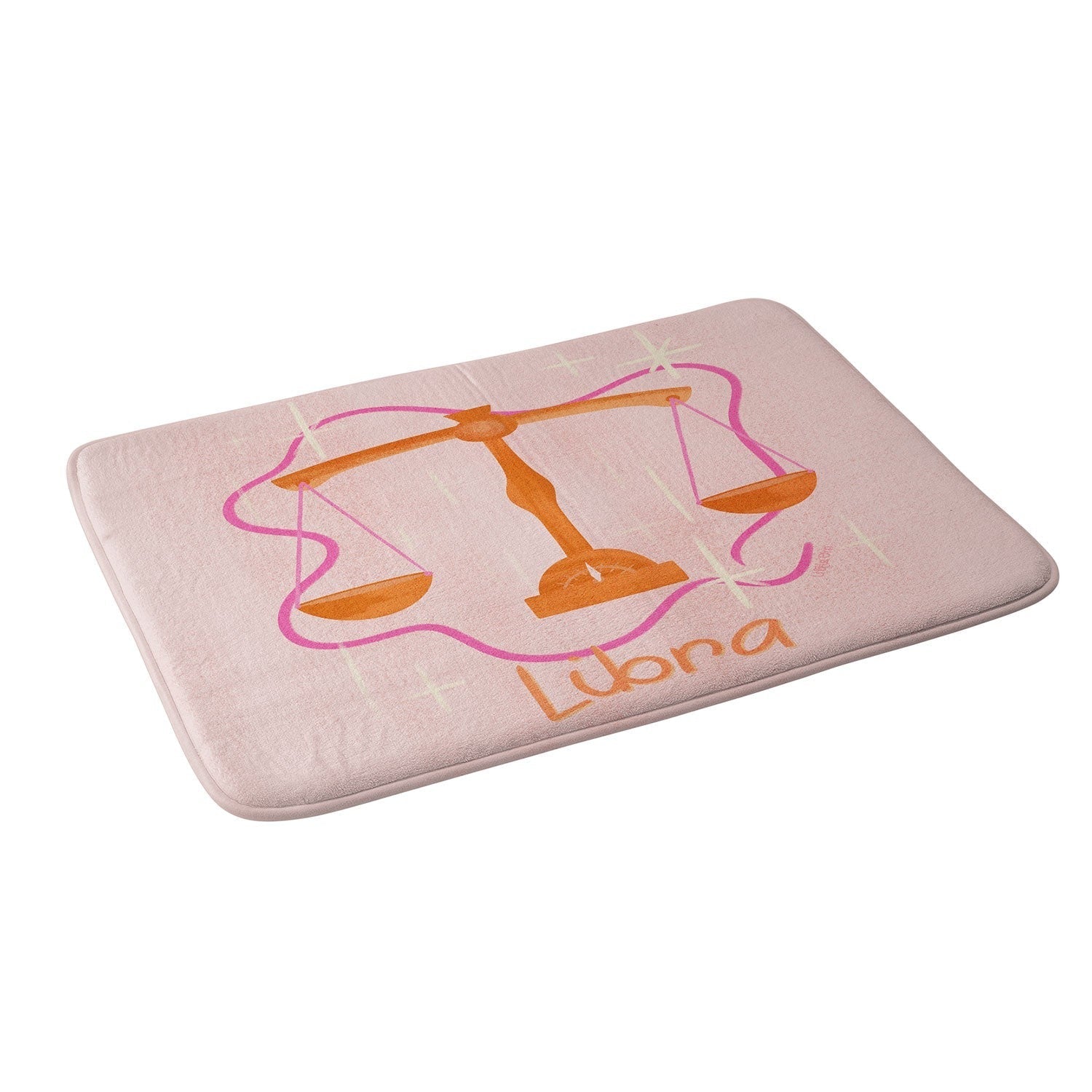 Little Om Zodiac Signs Libra Memory Foam Bath Mat