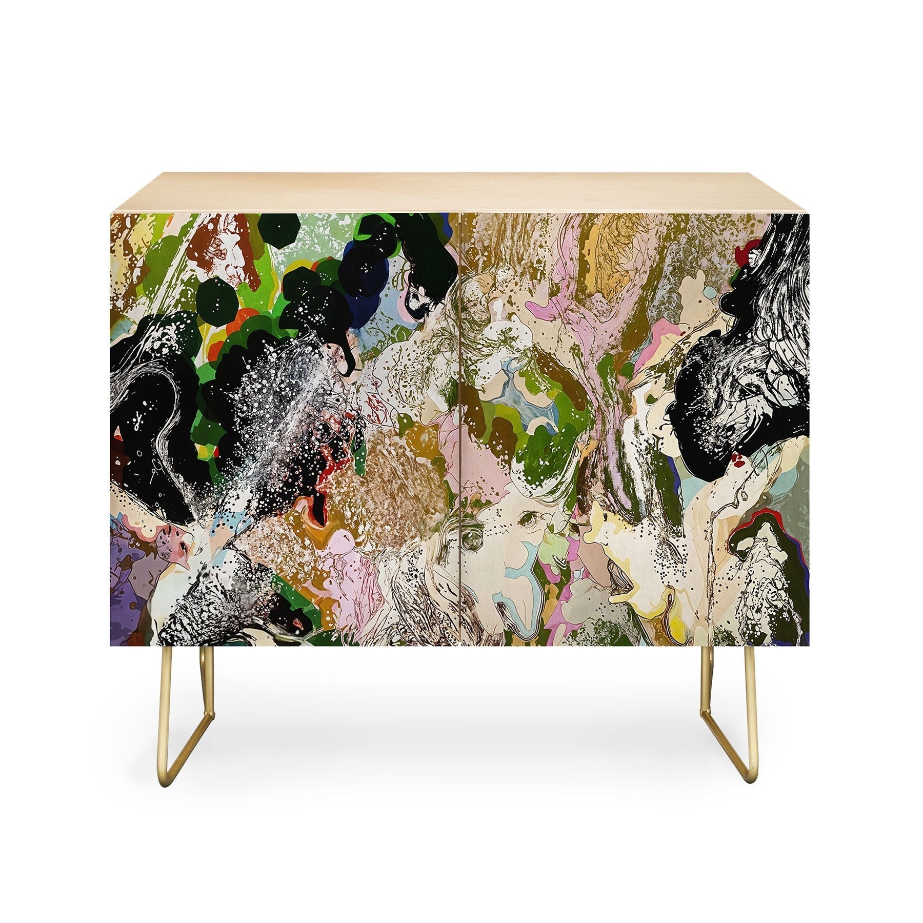 83 Oranges Echoes Beneath the Surface Credenza