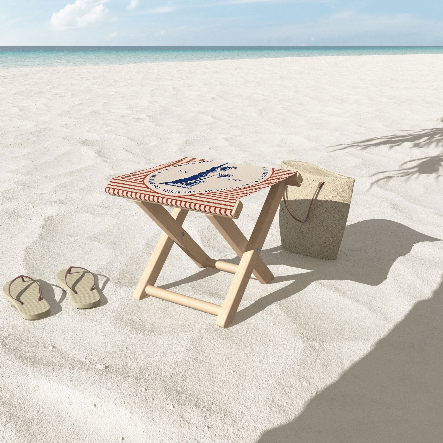 DENY Designs Life Liberty Folding Stool