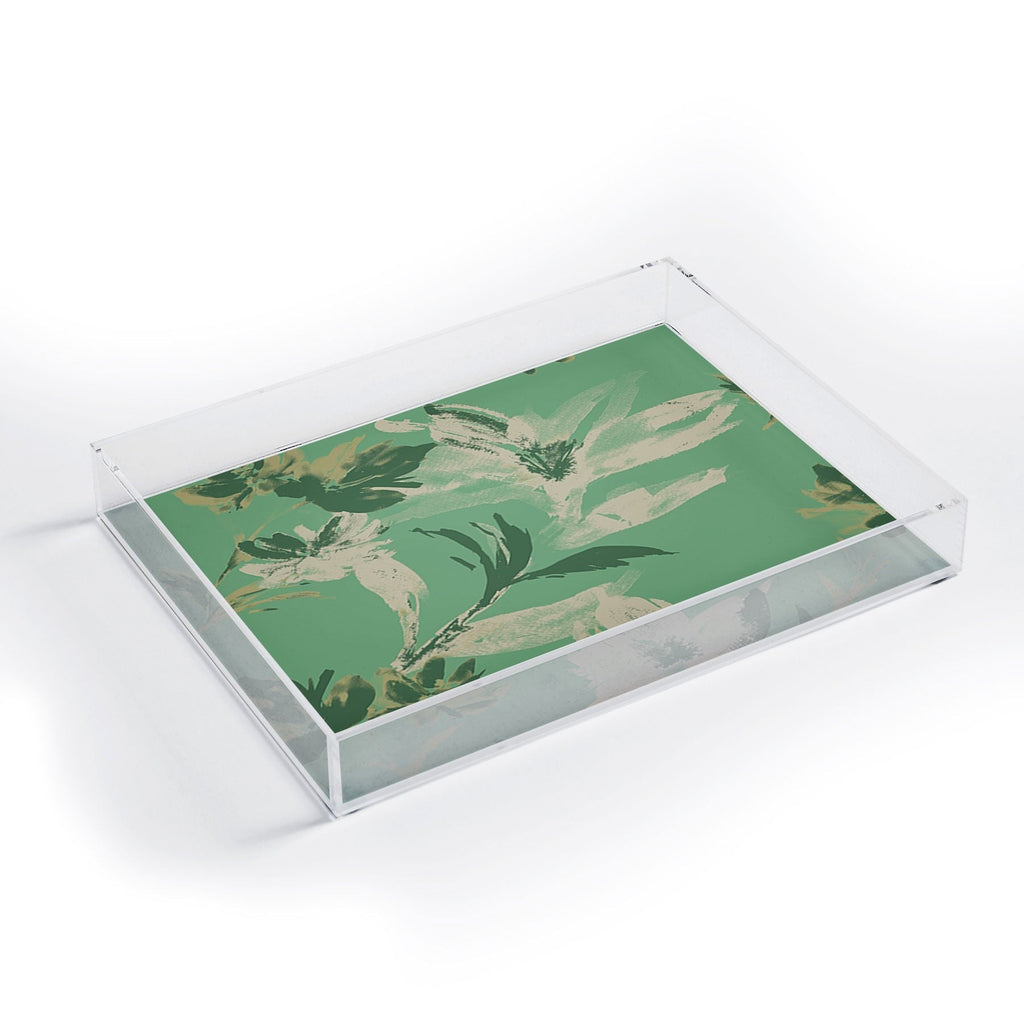 Gabriela Fuente Emma Green Acrylic Tray