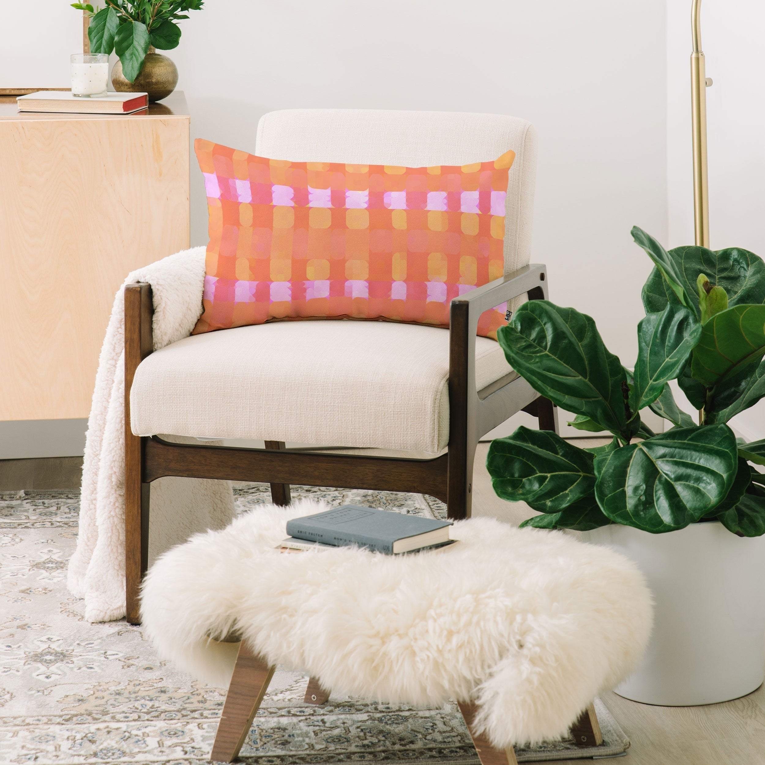 Mirimo Spring glare Oblong Throw Pillow