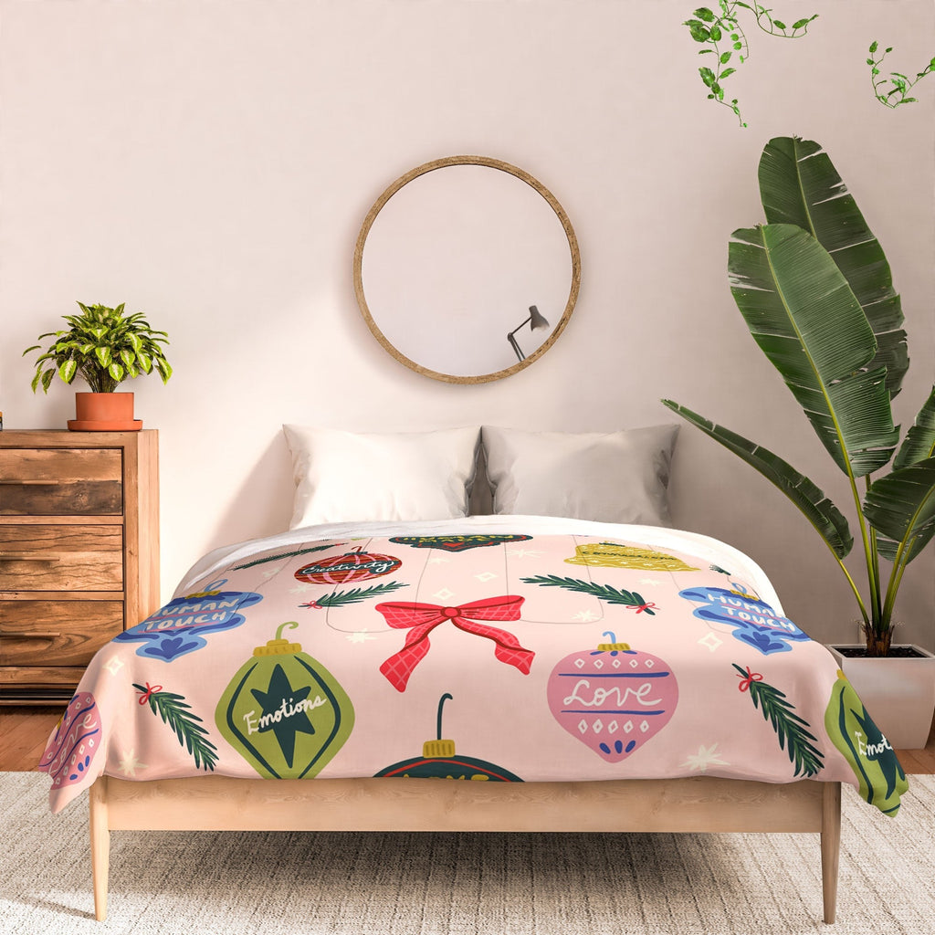 Design by Spark Love Human Made Christmas Ornaments Comforter